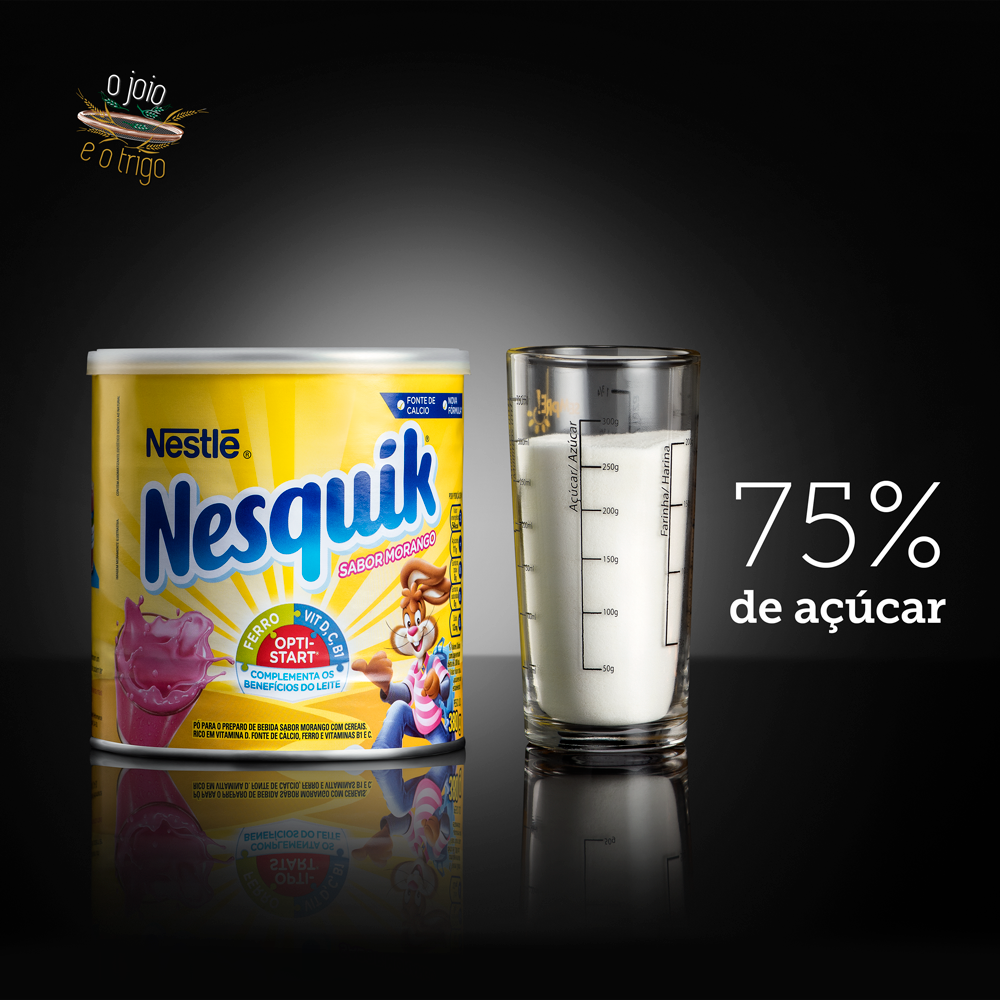 Nesquik em pó sabor morango