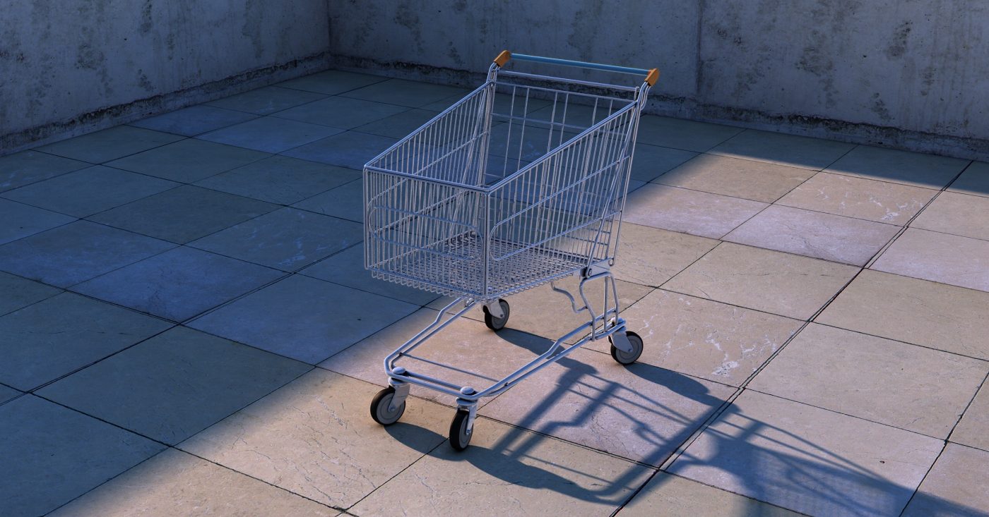 Quando o carrinho de supermercado vazio é uma boa notícia