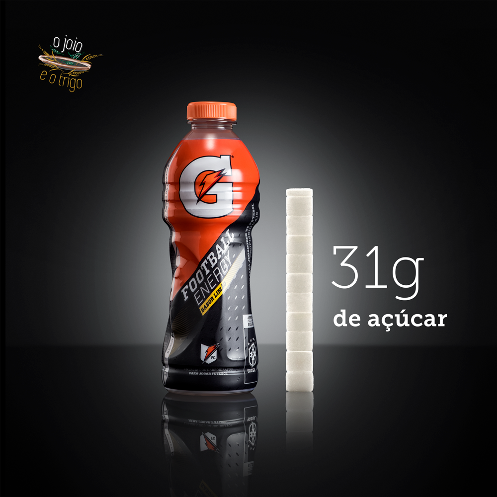Gatorade Football Energy – 31 gramas de açúcar
