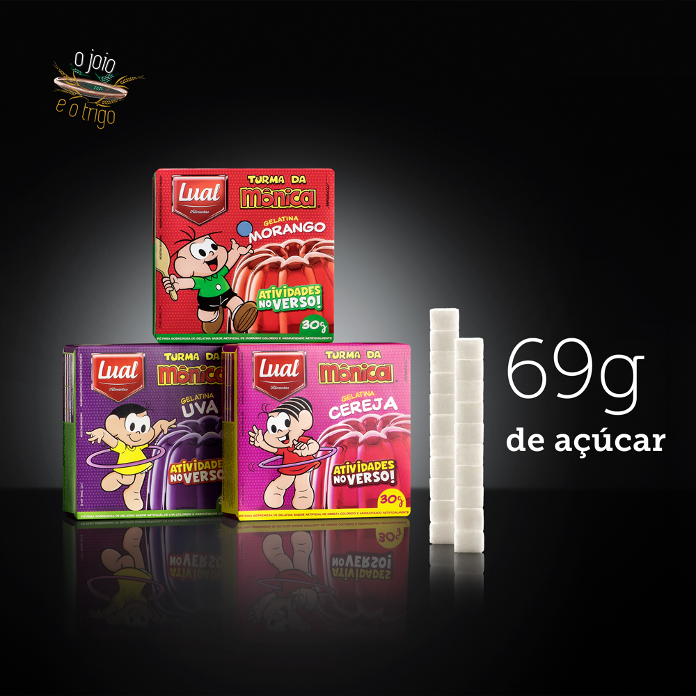 Gelatina Turma da Mônica – 76% de açúcar