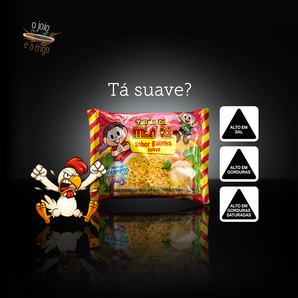 Macarrão instantâneo Nissin Turma da Mônica: suave pra quem?