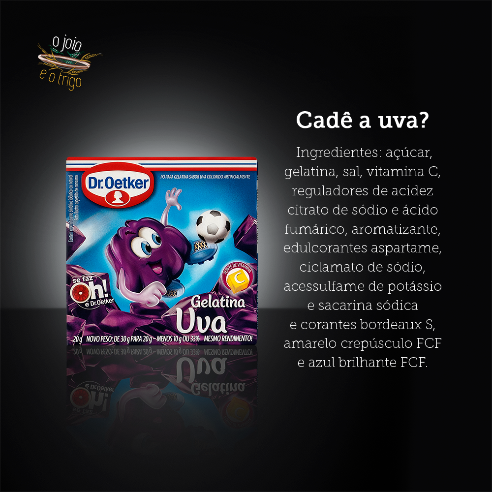 Gelatina de ‘uva’ Dr. Oetker