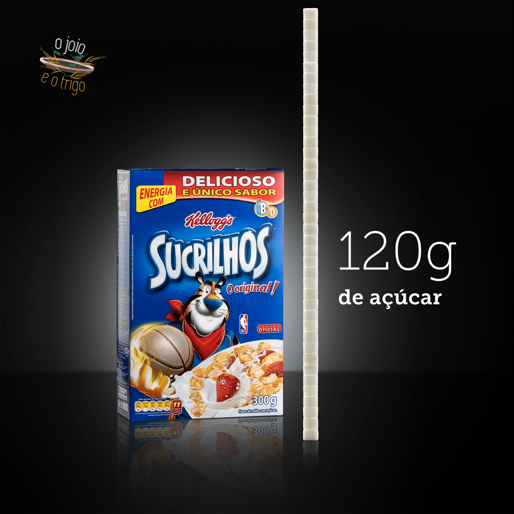 Sucrilhos Kellog’s – 40% de açúcar