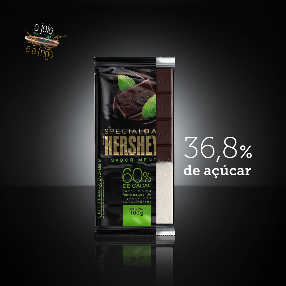 Hersheys sabor menta 60% de cacau