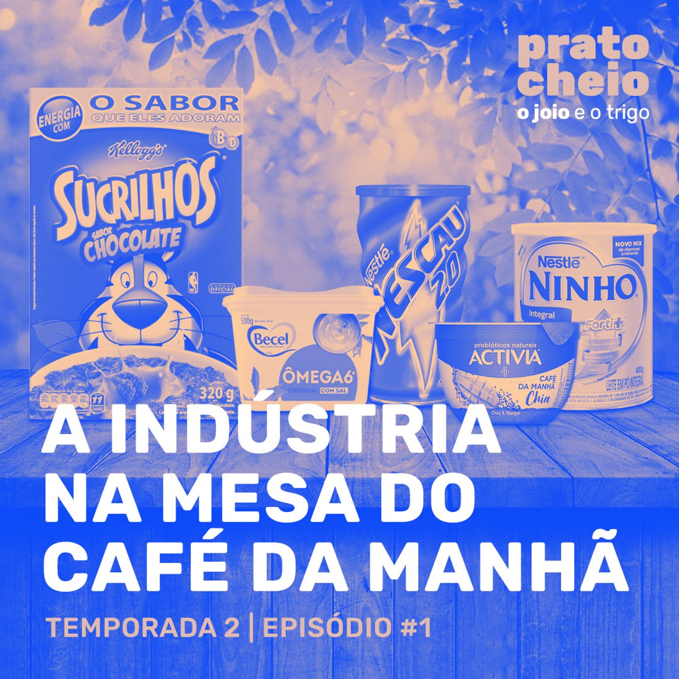 A indústria na mesa do café da manhã