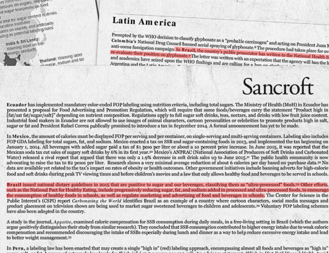 Em documento para a Coca nos EUA, consultoria lista Guia Alimentar do Brasil como problema