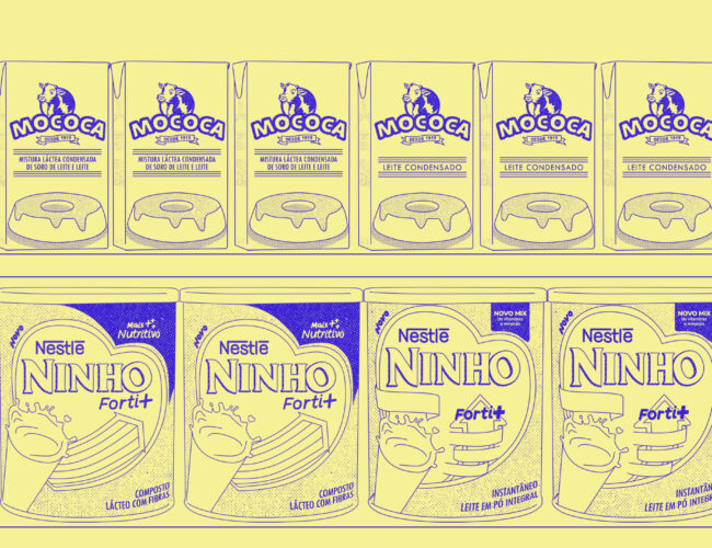 Parece, mas não é: tem rótulo de leite, tem marca de leite, mas ninguém conhece pelo nome