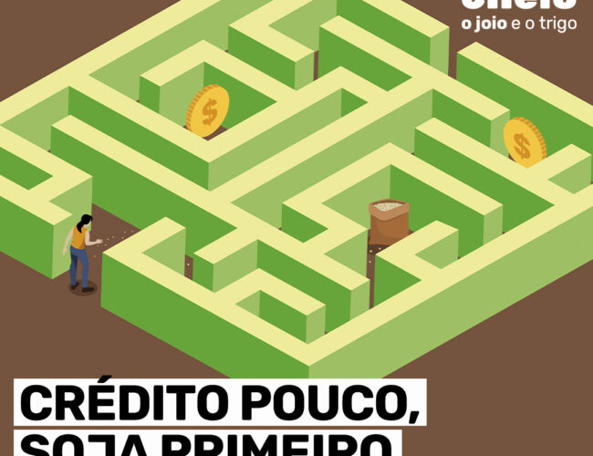 Crédito pouco, soja primeiro